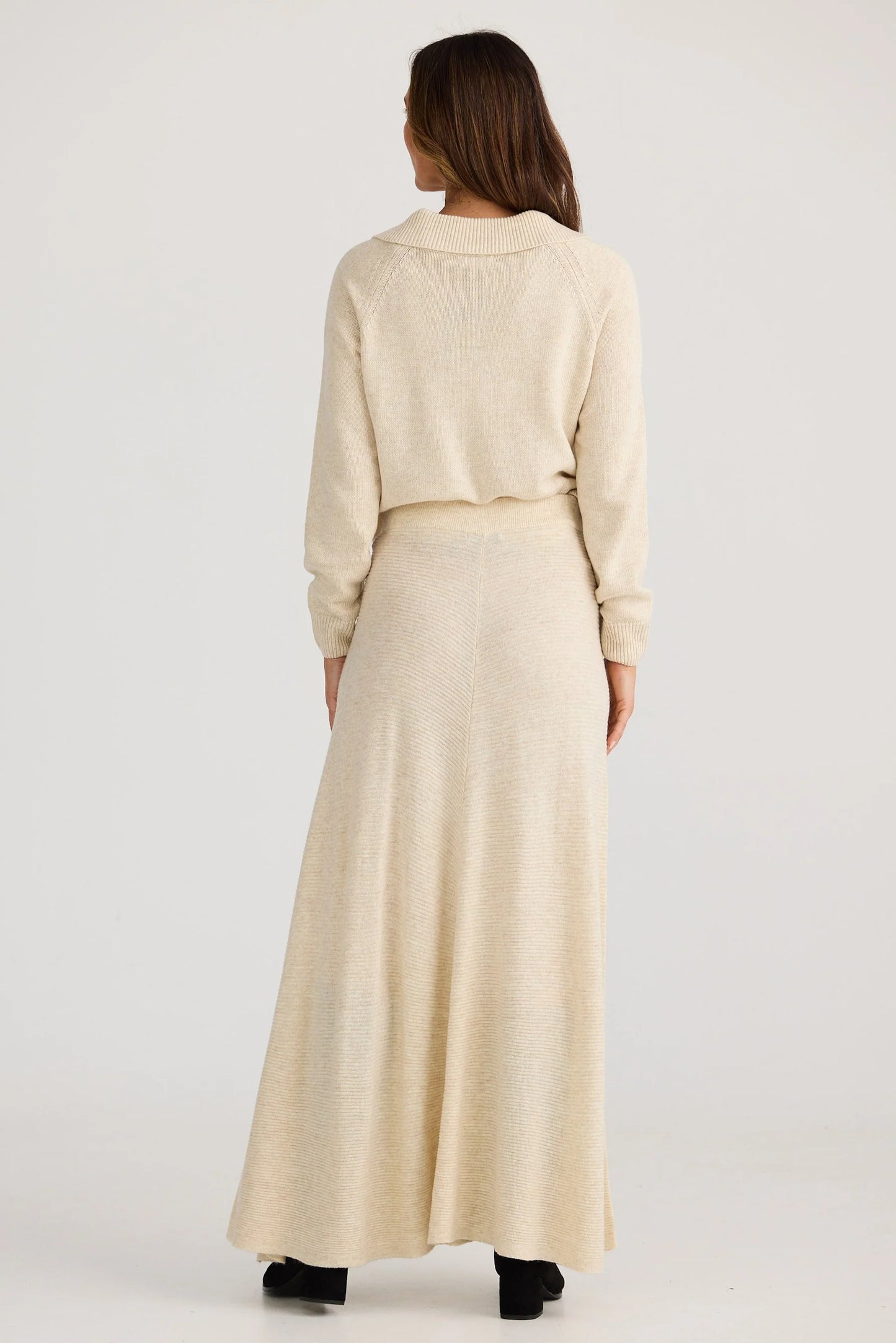 Kennedy Knit Skirt | Oatmeal
