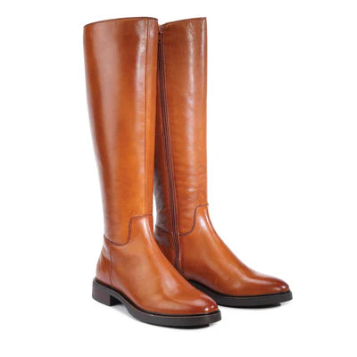 Blanche Long Saddle Boot | Brandy