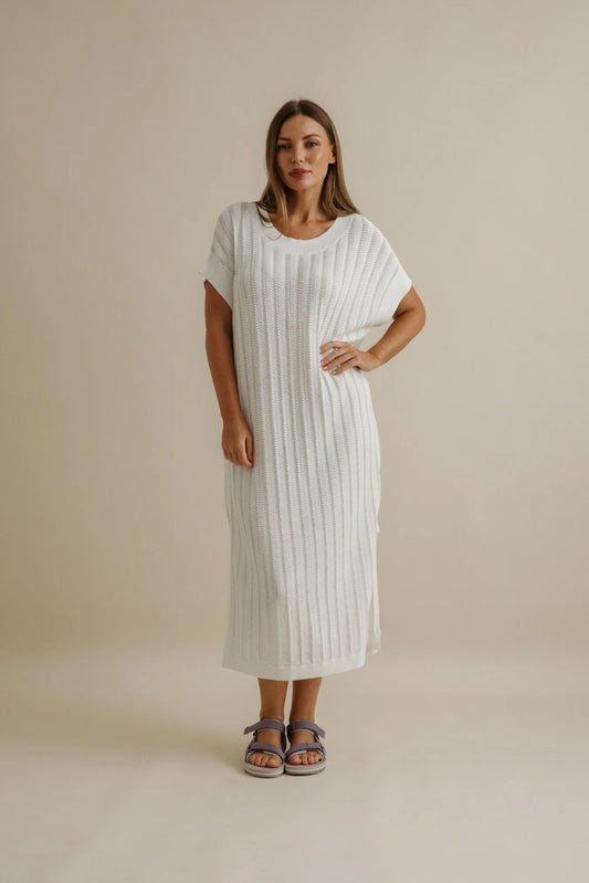 Coda Pointelle Dress / Milk