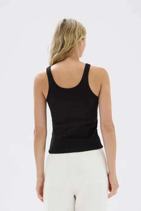 Drew Rib Tank | Black