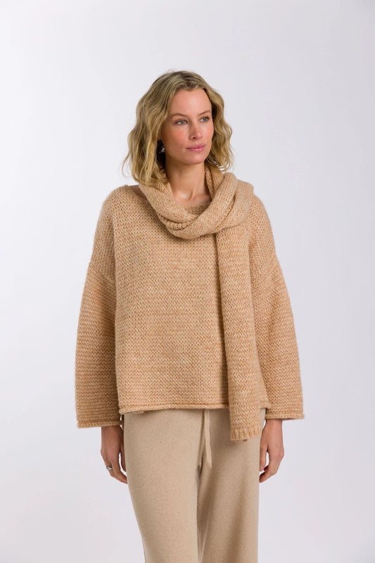 Drift Airy Pullover | Toffee Marle