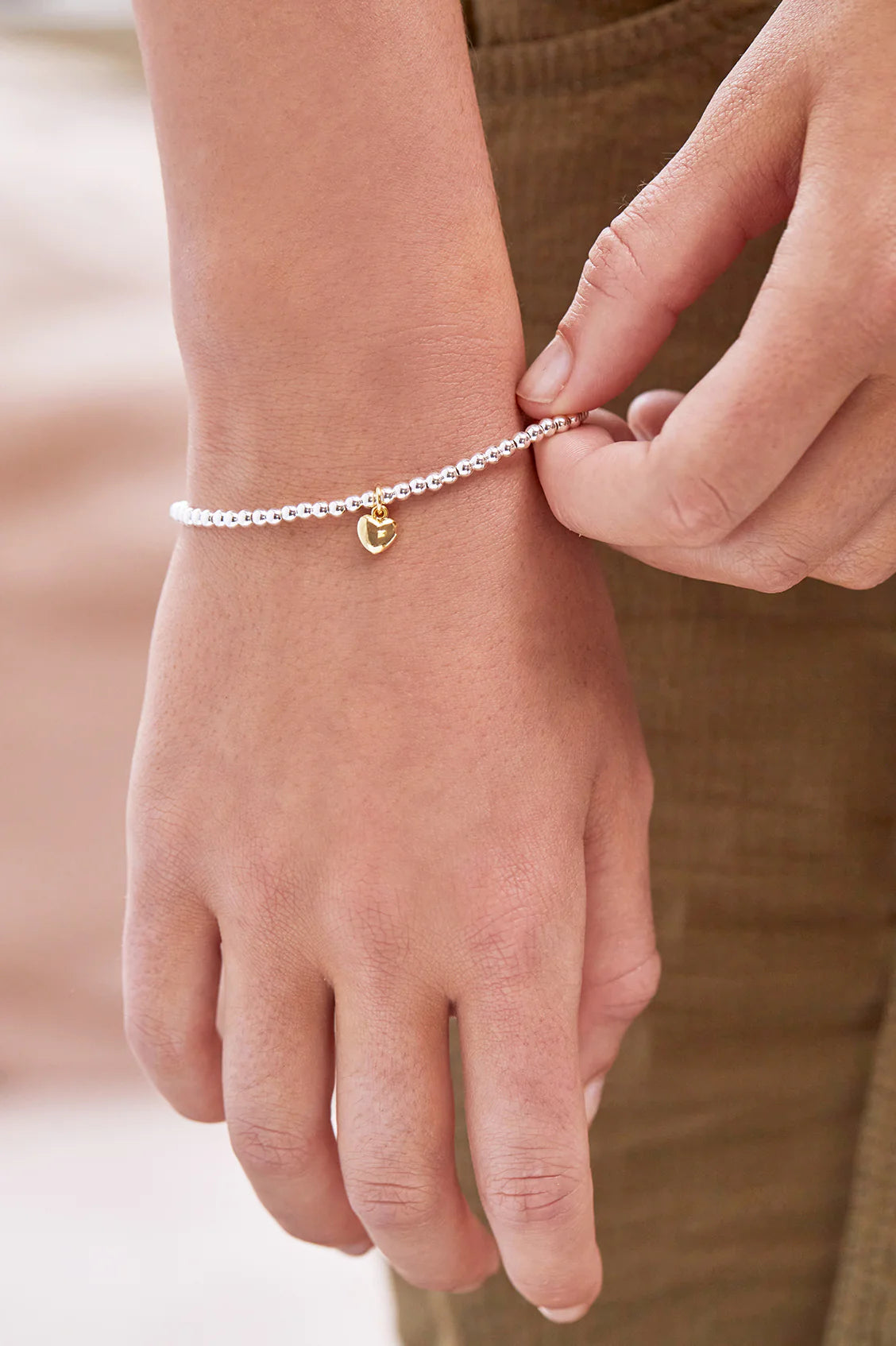 Sienna Bracelet / Puffed Heart