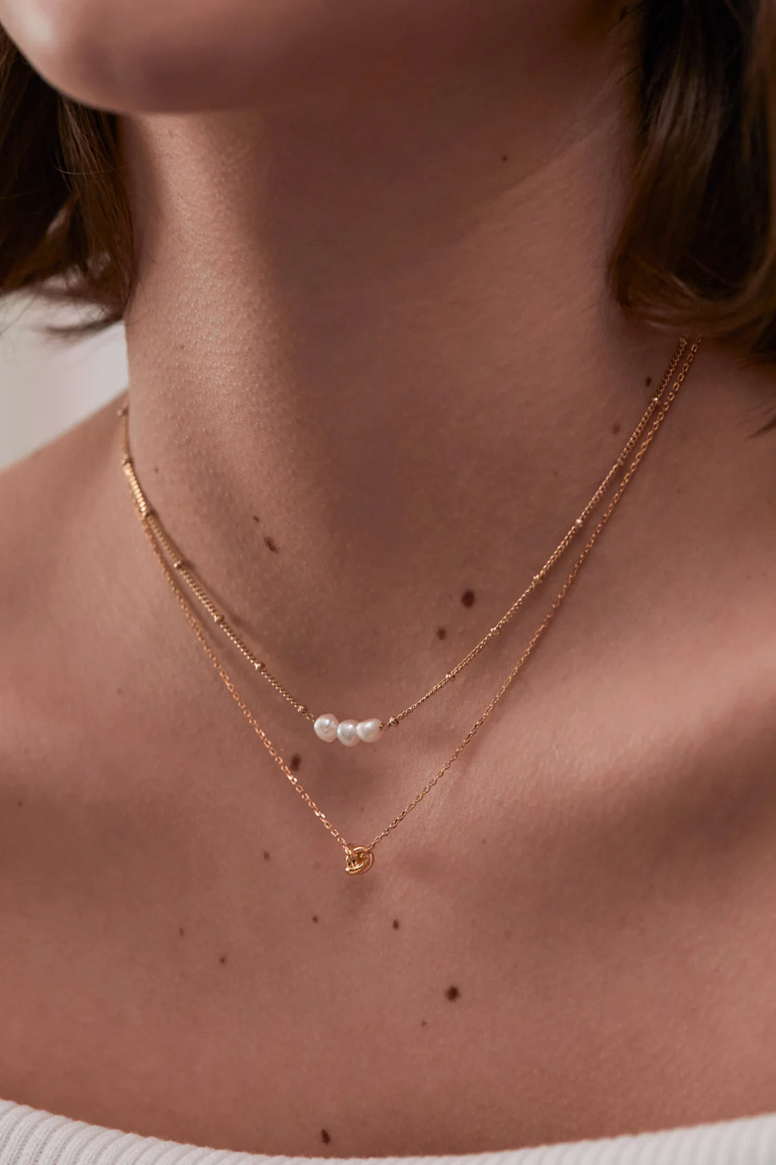Beaded Chain & Pearl Necklace