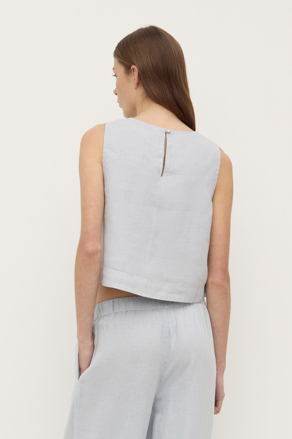 Estelle / Linen Top - Cloud