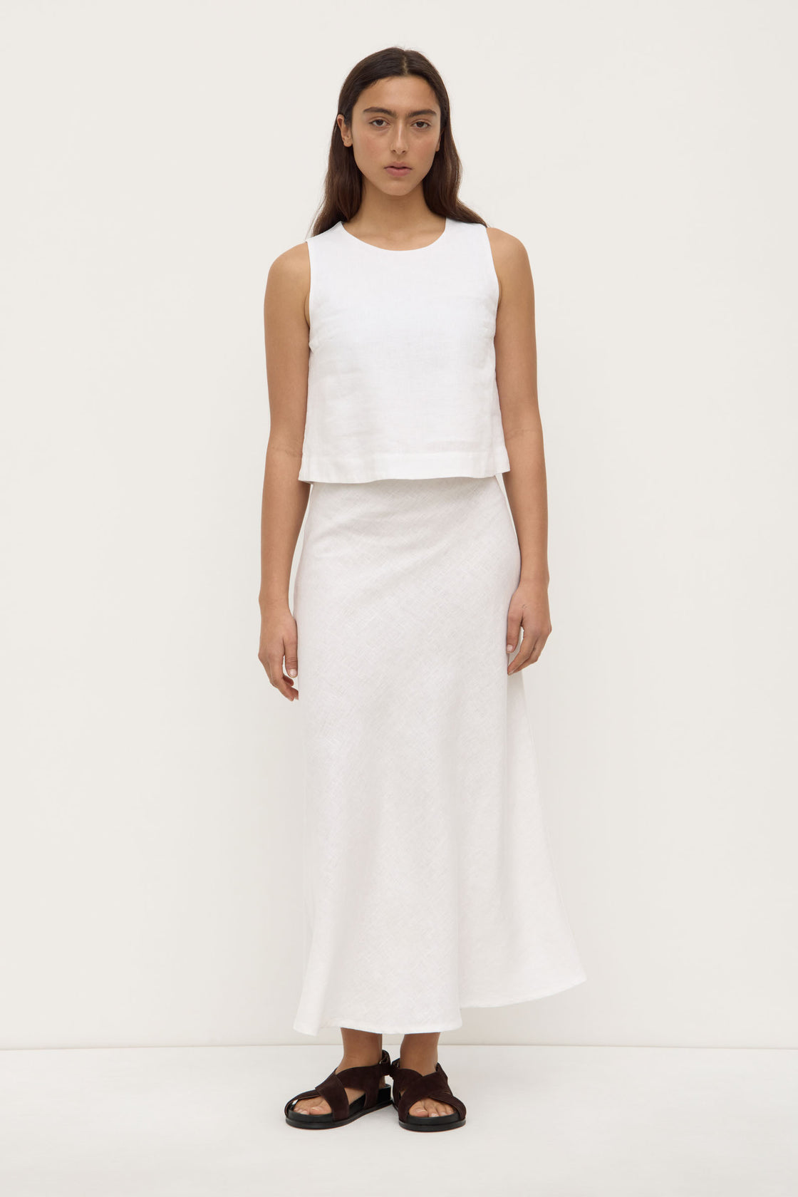 Estelle / Linen Top - White