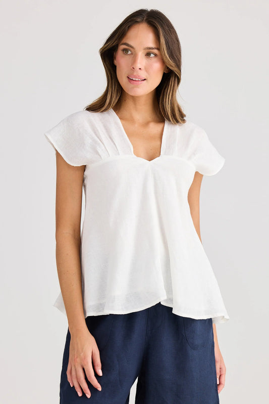 Sail Away Top / White