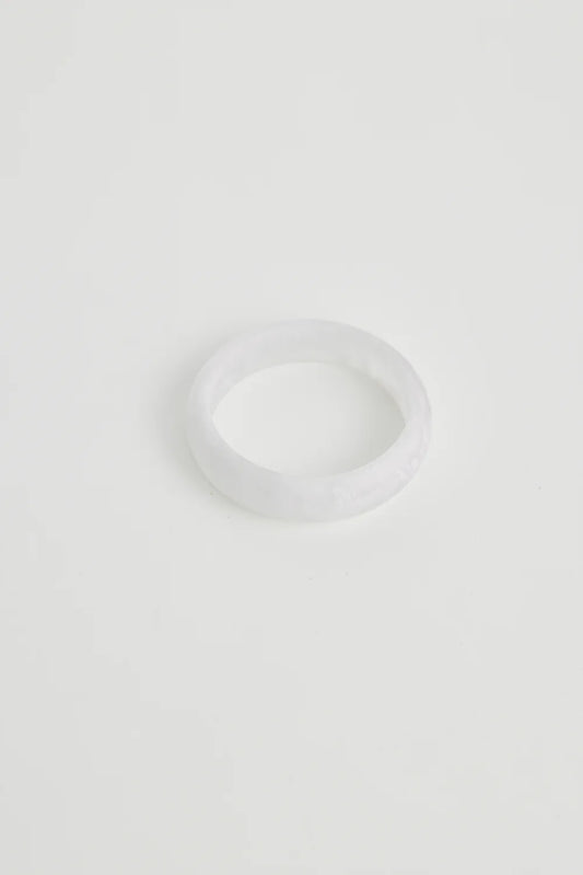 Bower Bangle / White Marble