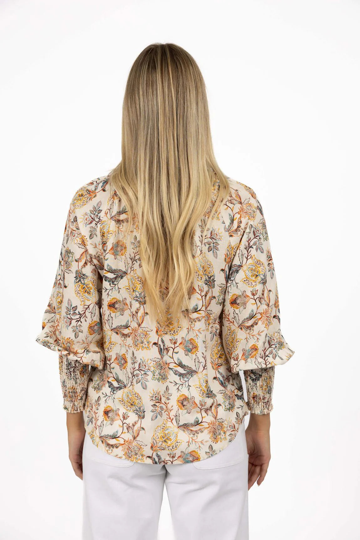Frances Blouse / Kaffir Lilly Print