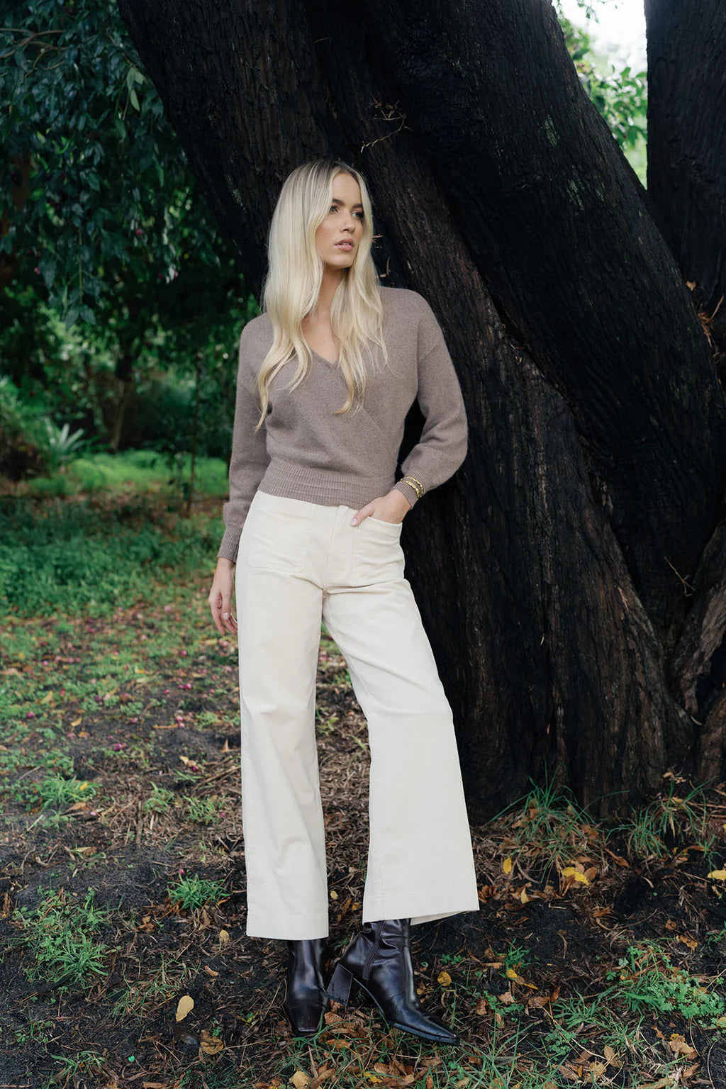 Suki Cord Pant | Vanilla
