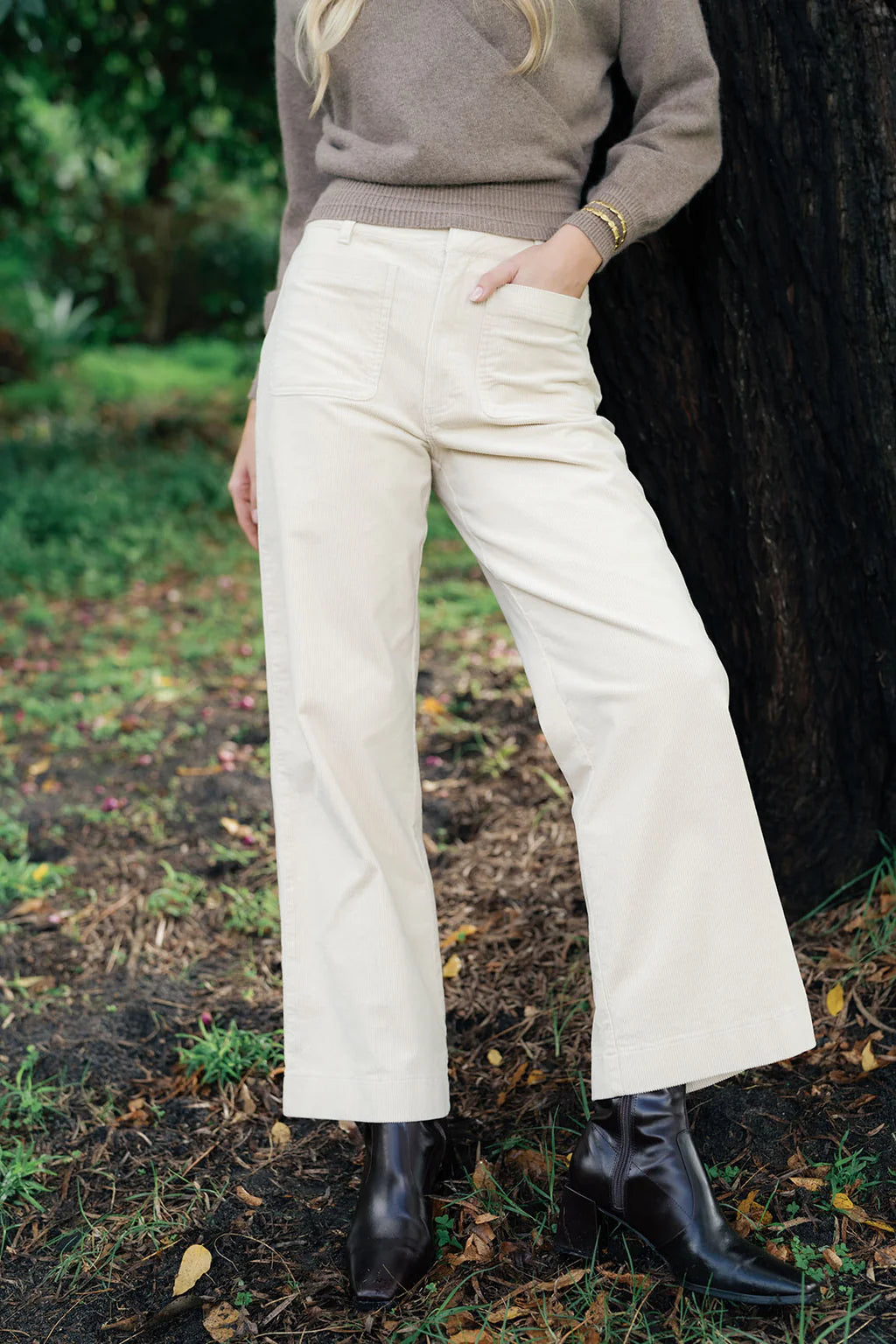 Suki Cord Pant | Vanilla