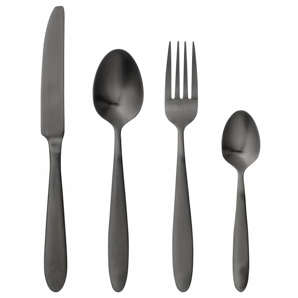 Cutlery Set / Black Stainless