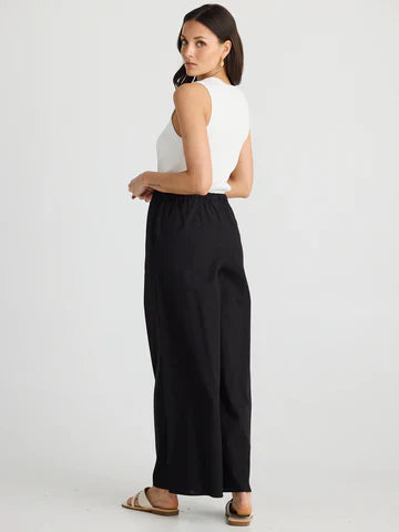 Lana Linen Pant | Black