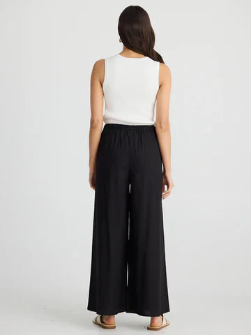 Lana Linen Pant | Black