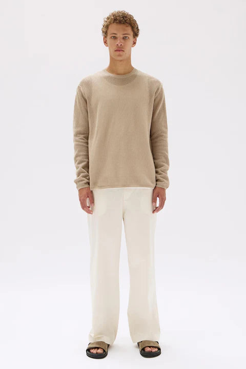 Jansen Crew Neck Knit | Clay