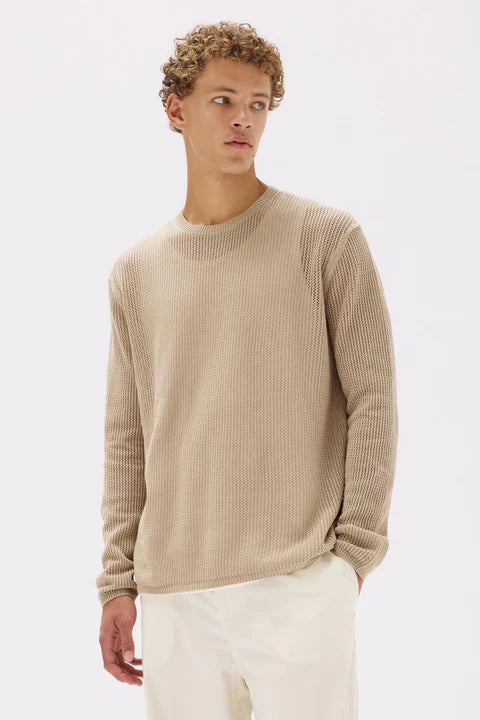 Jansen Crew Neck Knit | Clay