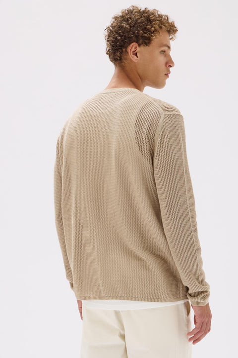 Jansen Crew Neck Knit | Clay