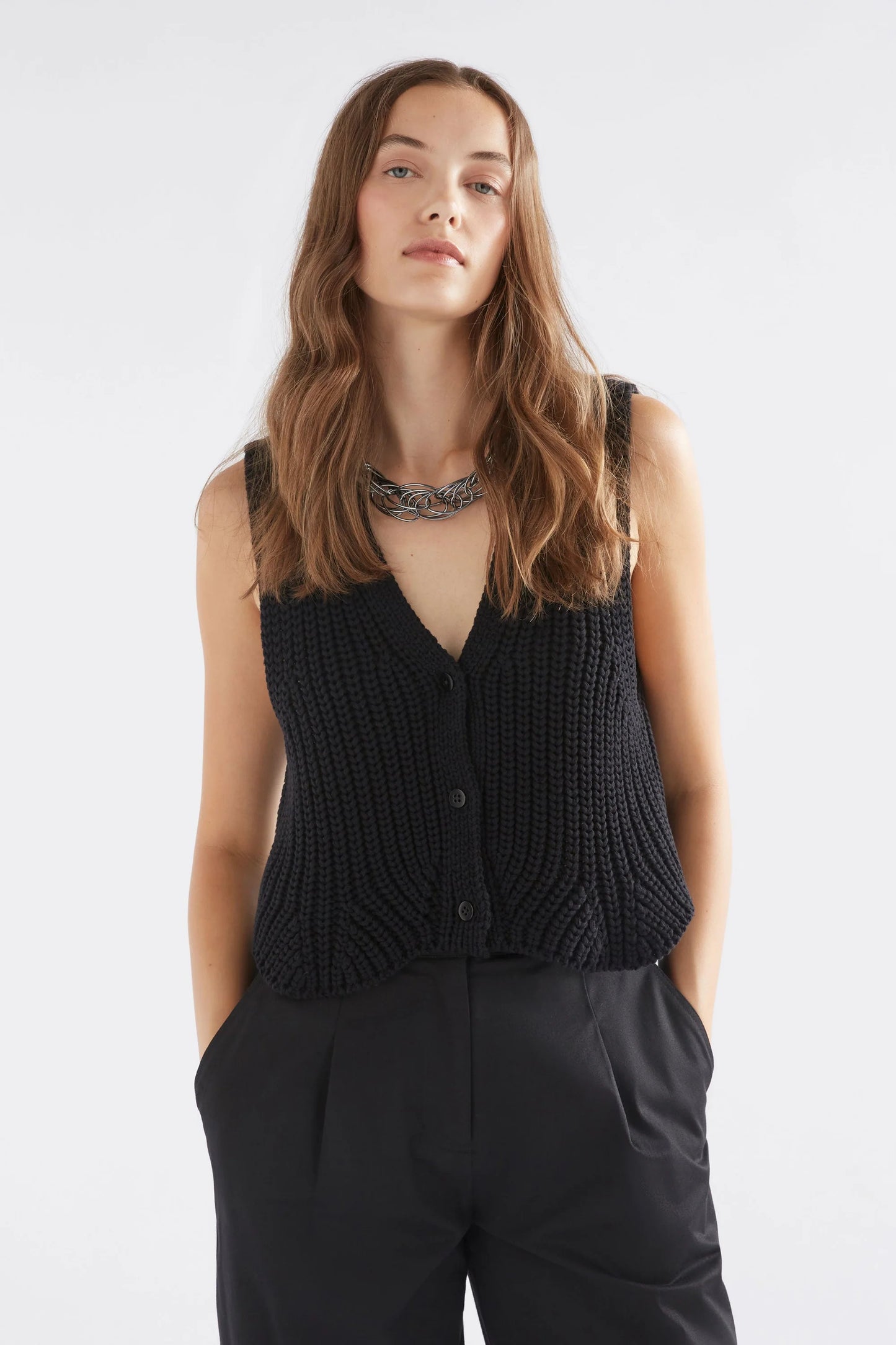 Kupa Knit Vest | Black