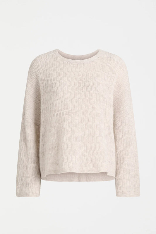 Agna Pattern Sweater / Ecru