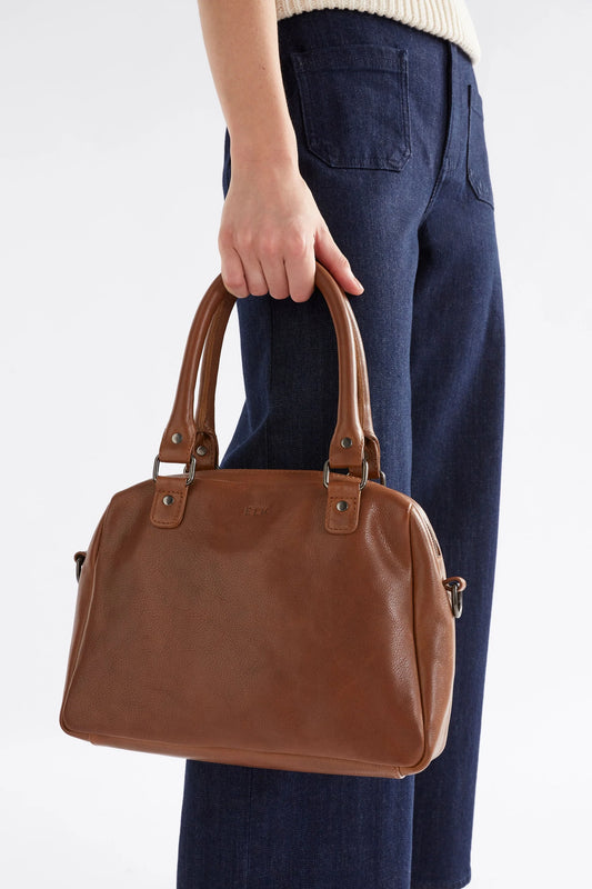 Arta Crossbody Bowler Bag | Tan