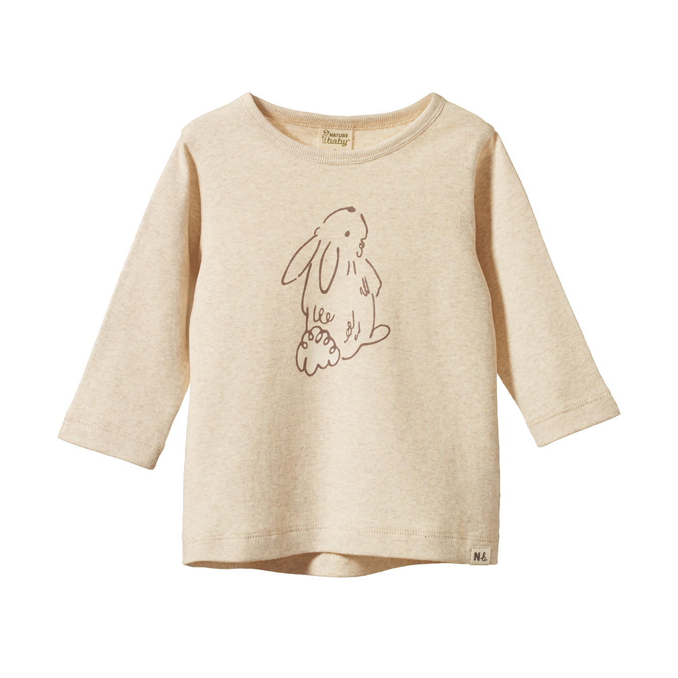 Cotton Long Sleeve River Tee / Bramble Bunny