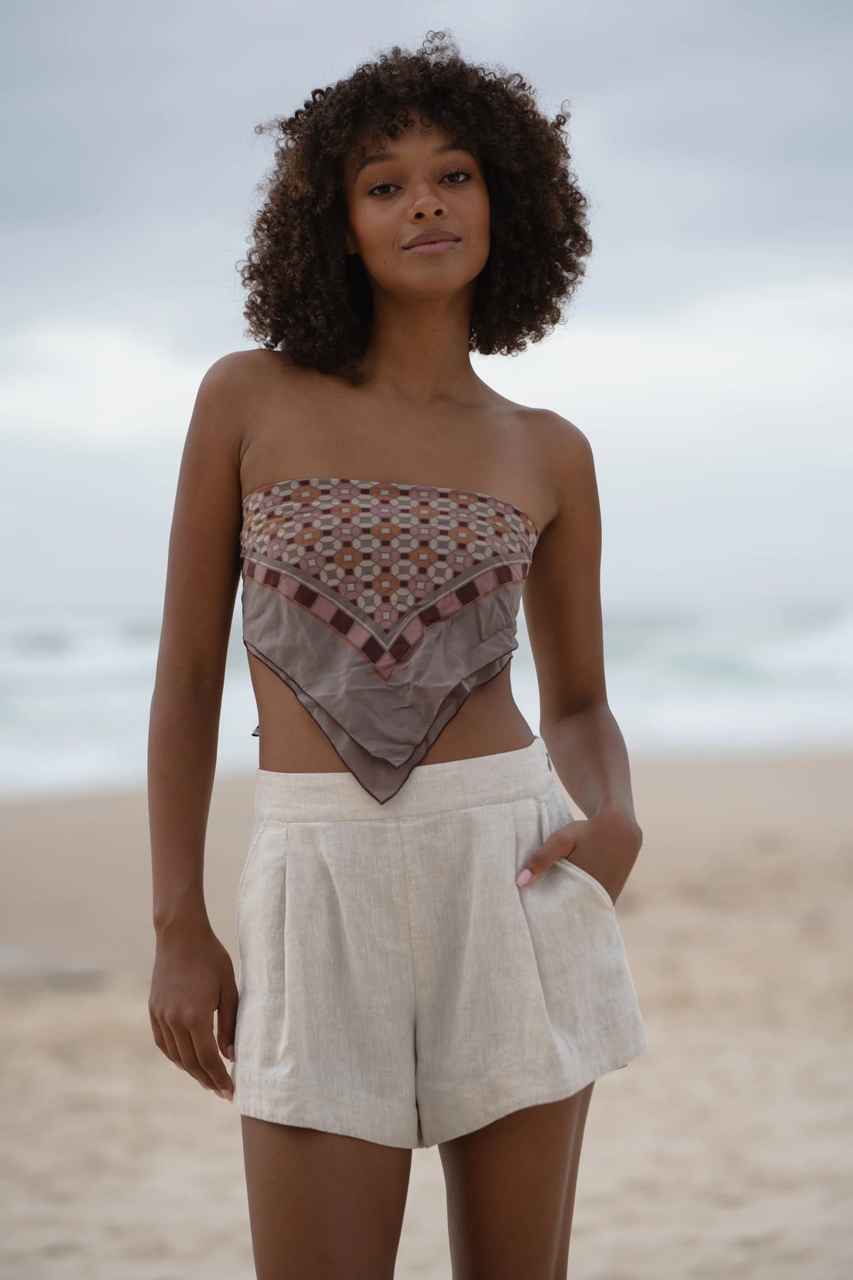 Gaia Linen Shorts / Oatmeal