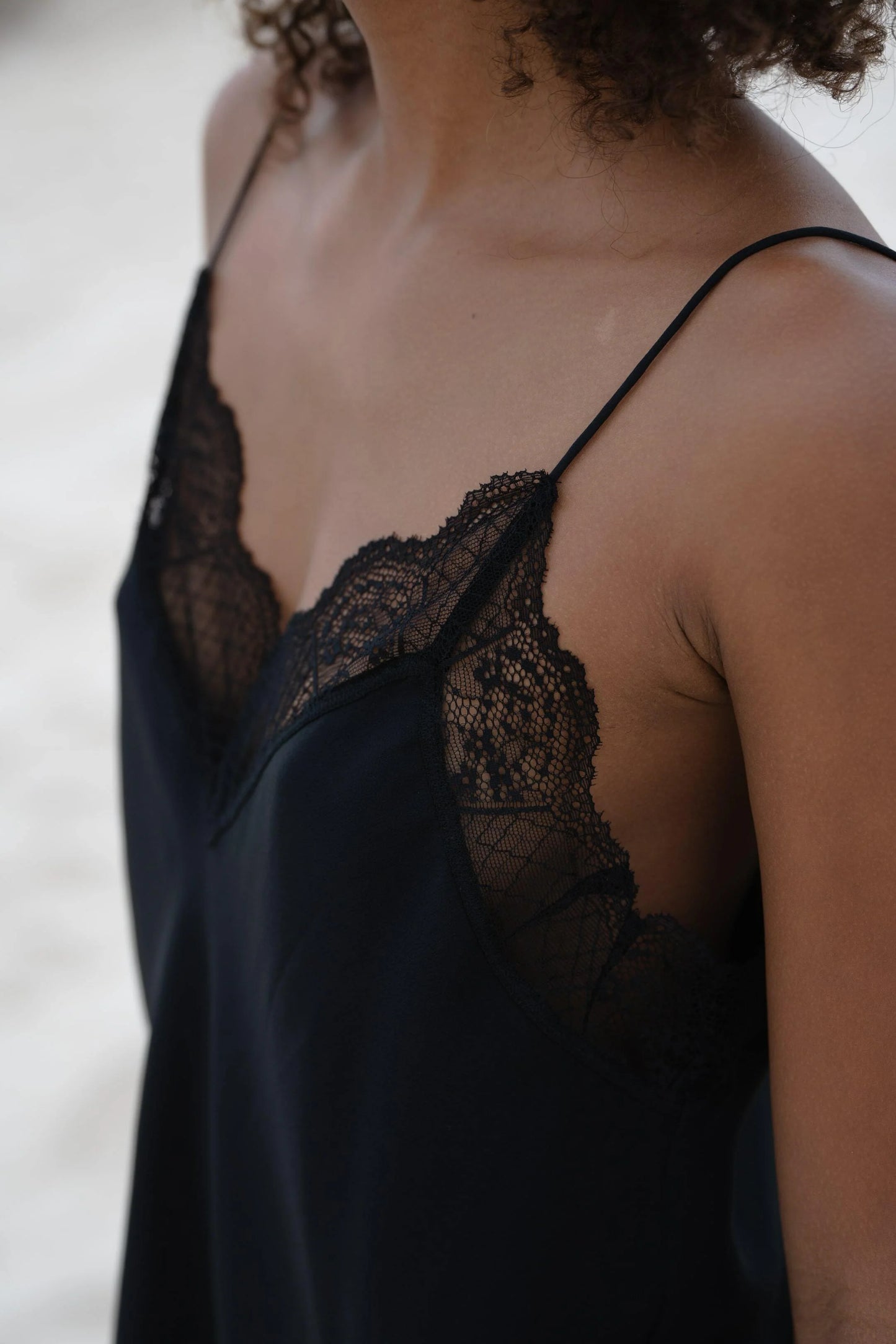 Frankie Silk Cami / Black