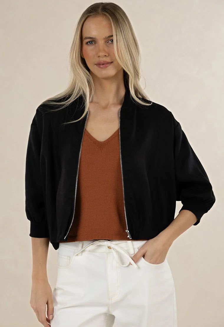 Arden Bomber Jacket / Black