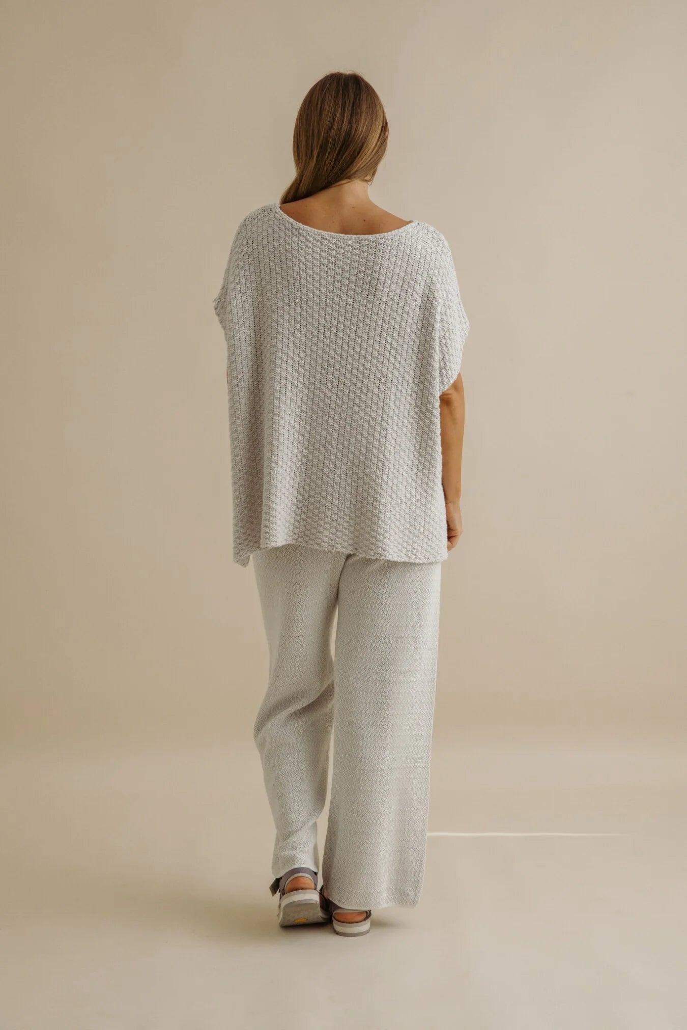 Ladder Shortsleeve Pullover / Silver Haze