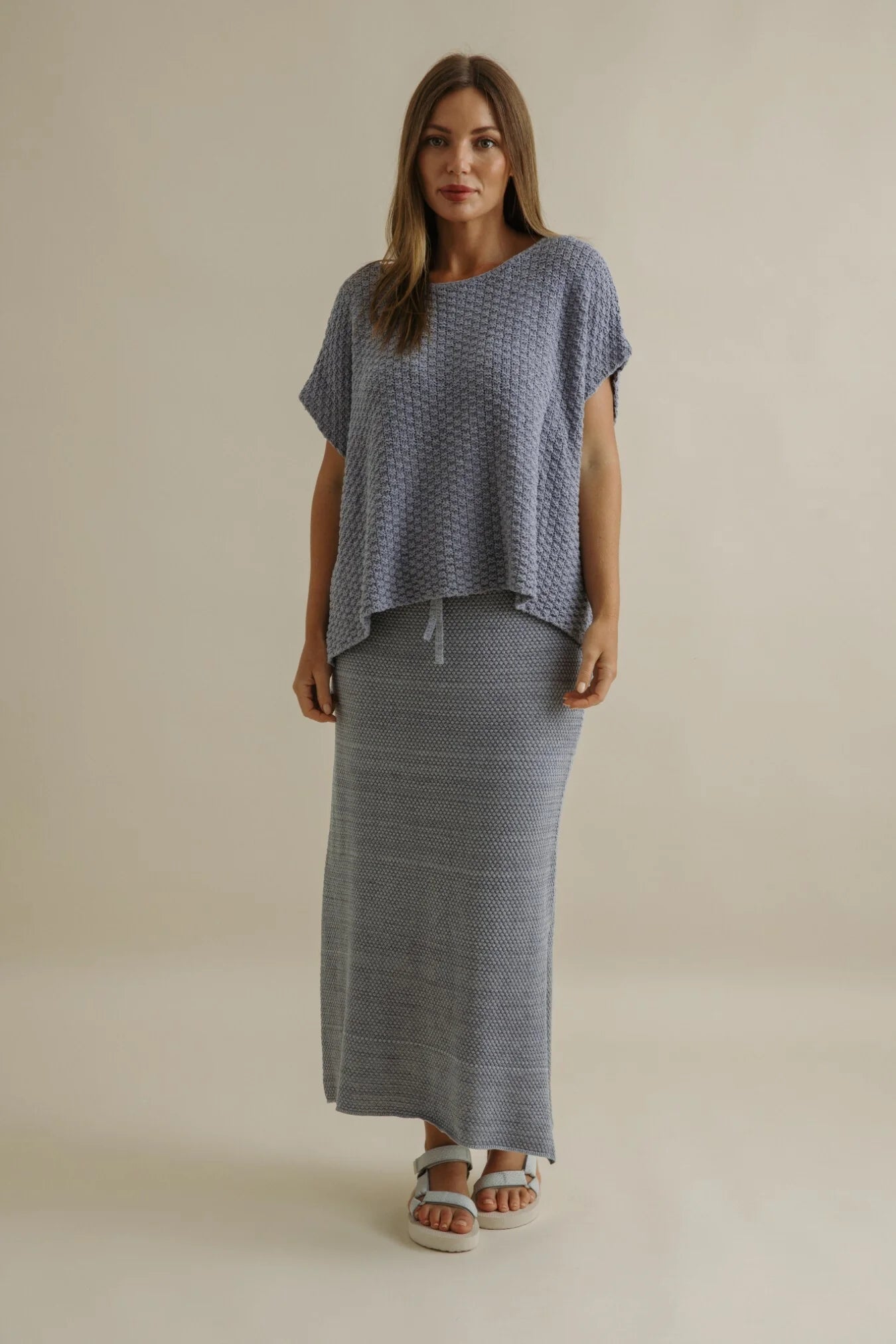 Ladder Shortsleeve Pullover / Chambray