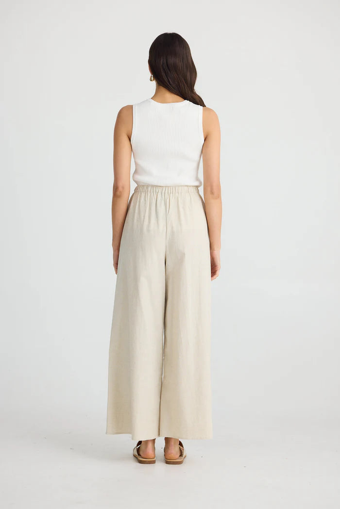 Lana Linen Pant | Natural