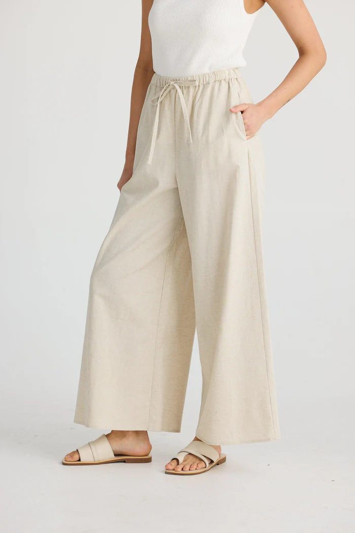 Lana Linen Pant | Natural