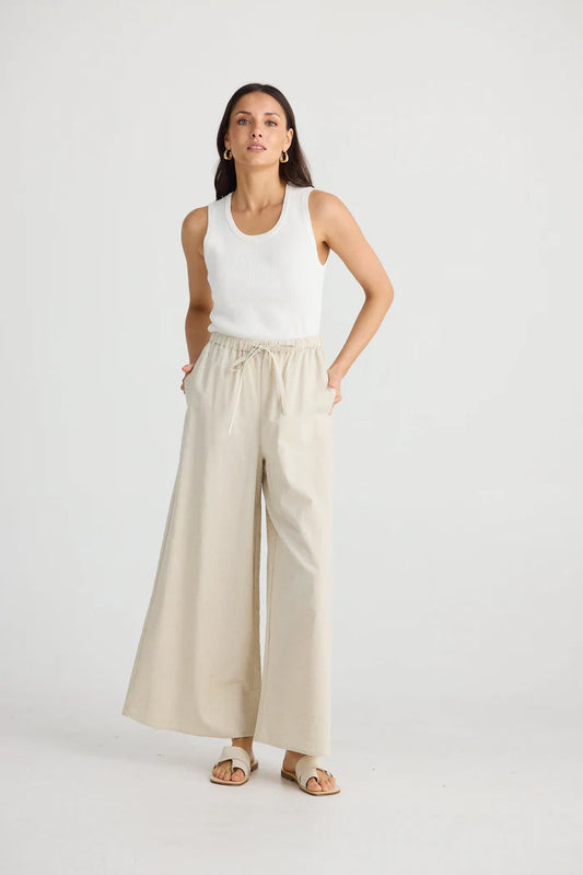 Lana Linen Pant | Natural