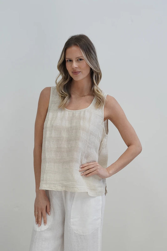 Mirabella Sleeveless Top / Natural