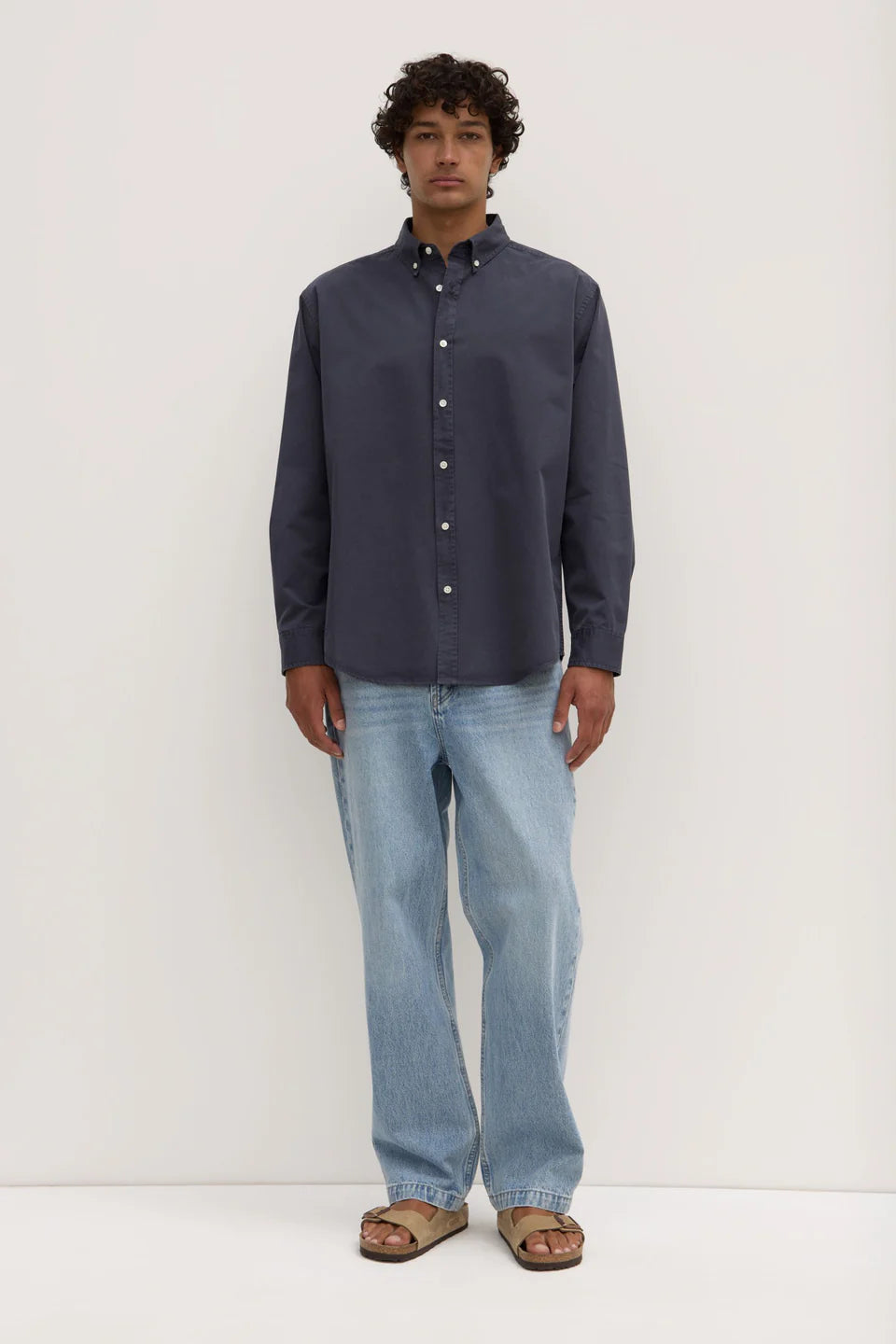 Maclean Long Sleeve Shirt | True Navy