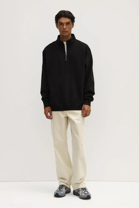 Weekender Funnel Neck Fleece | Black