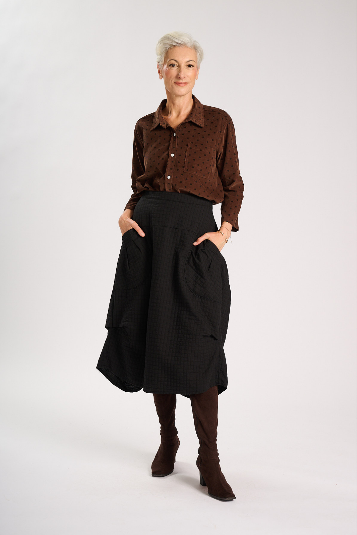 Milwaukee Verona Skirt Black in Cotton
