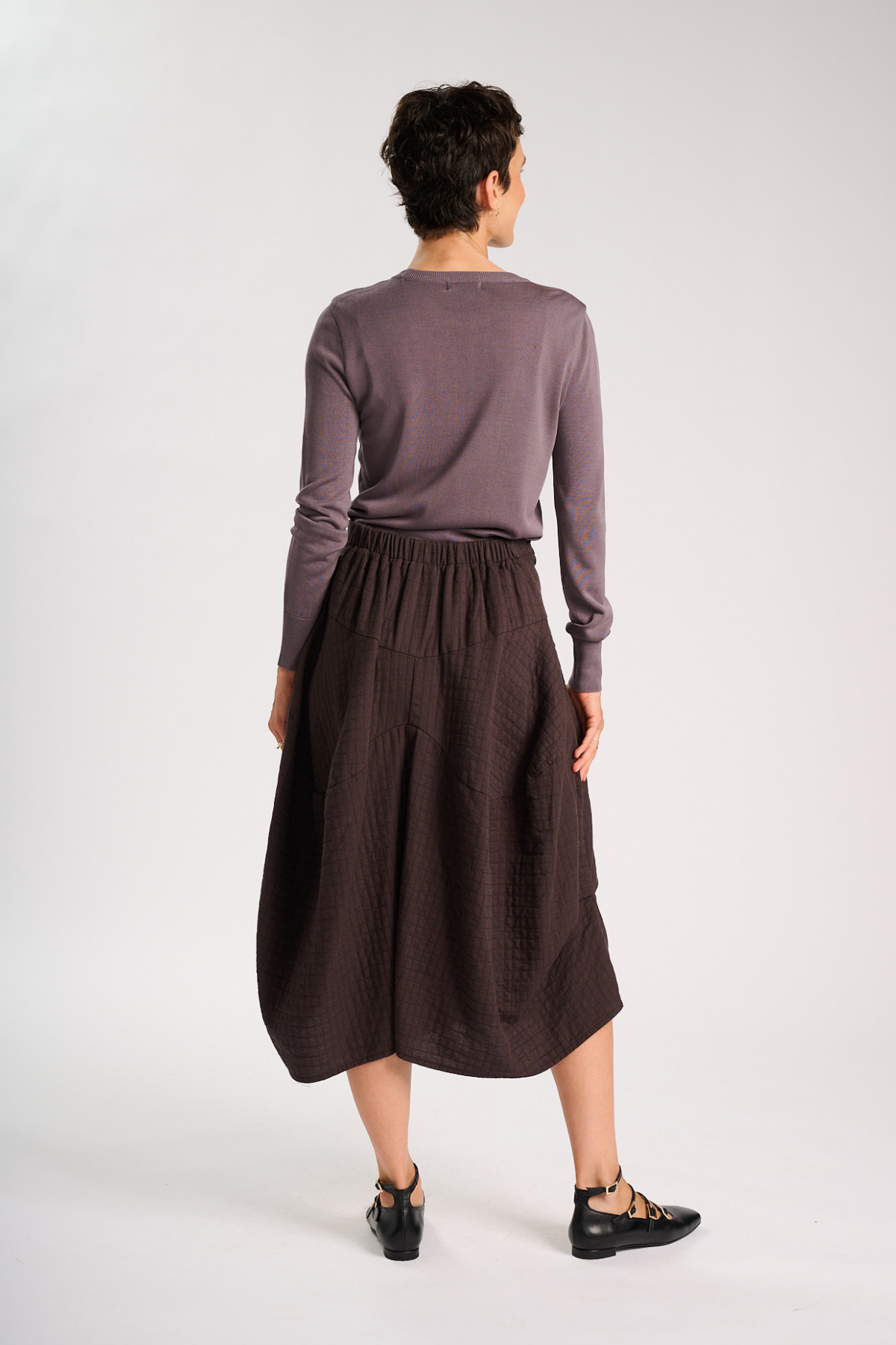 Milwaukee Verona Skirt Chocolate in Cotton