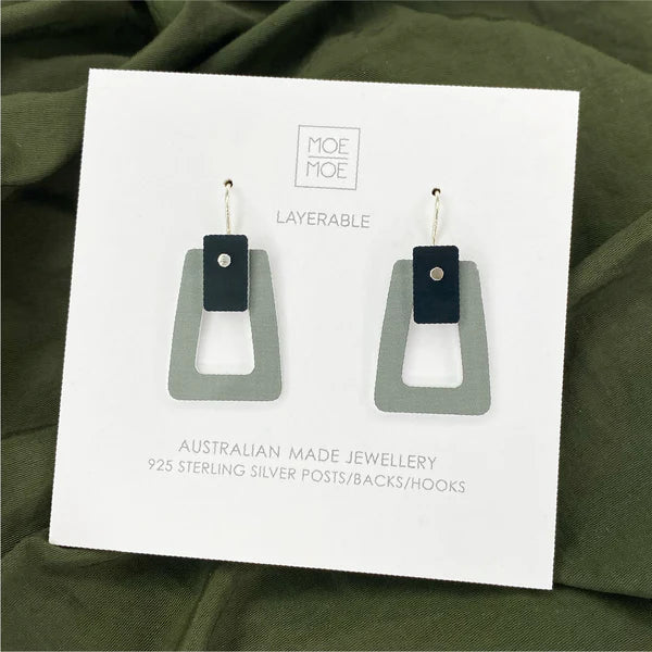 Earth & Stone Olive Outline Trestle Drops
