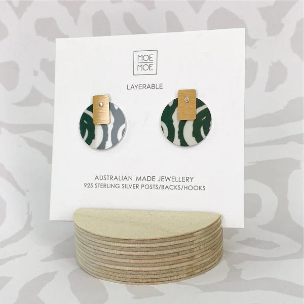 Murdie Moss Layered Circle Stud