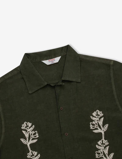 Huck Embroided SS Shirt | Thyme