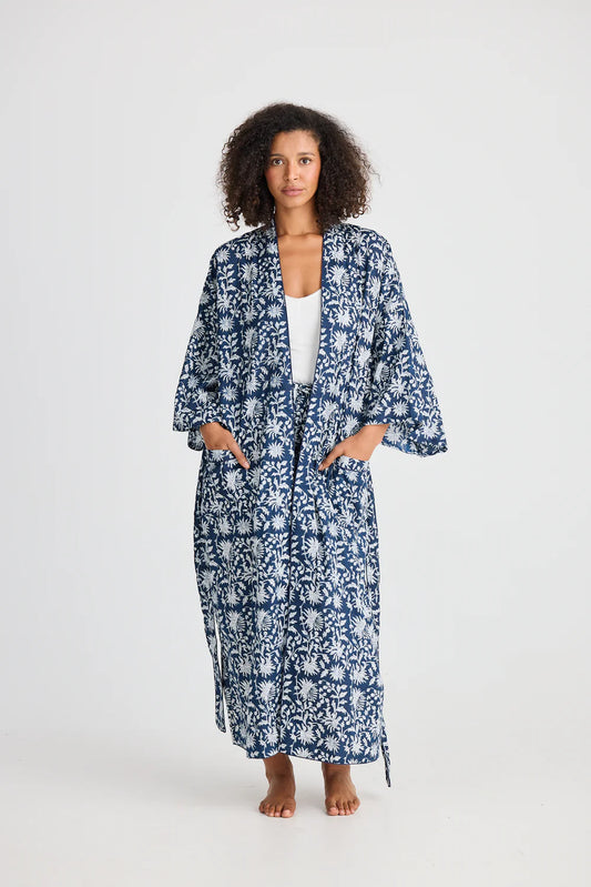 Namaste Robe / Wild Paisley Print