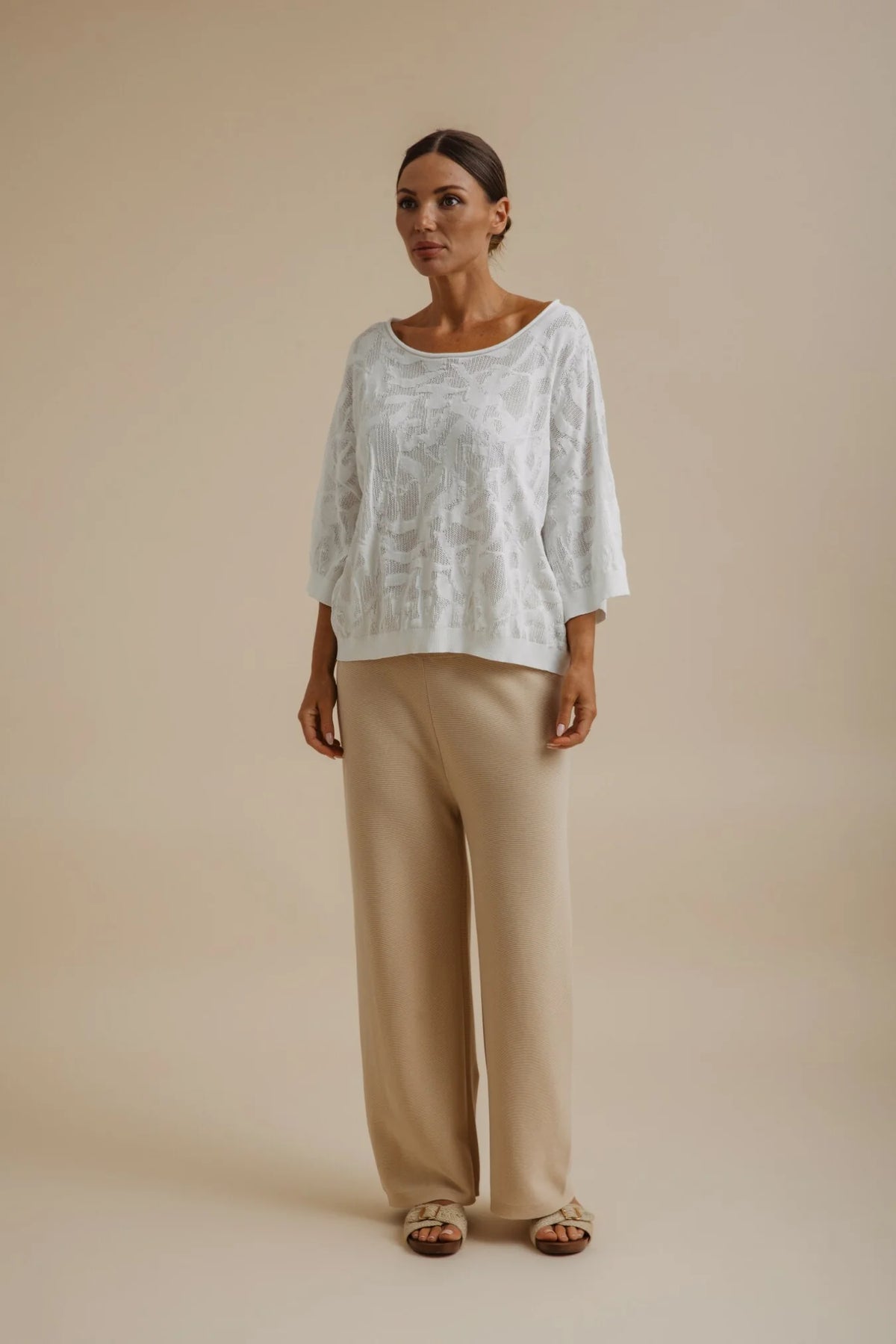 Paradis Jacquard  Pullover / Salt