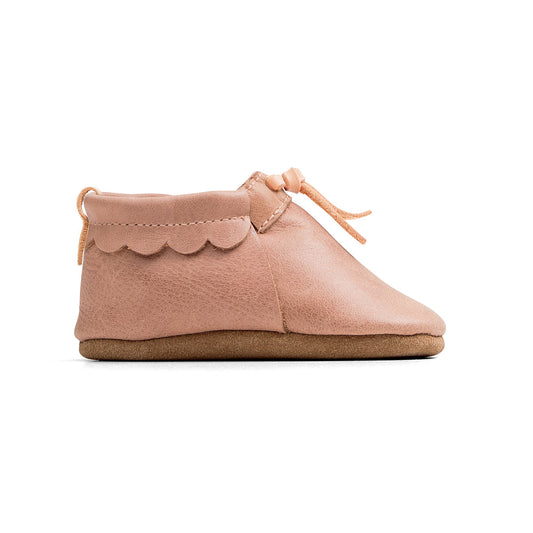 Pretty Brave Baby Shoes  - Moc Dusty Pink