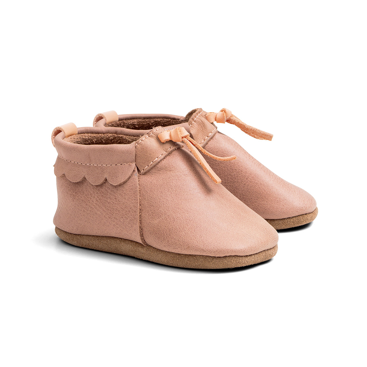 Pretty Brave Baby Shoes  - Moc Dusty Pink