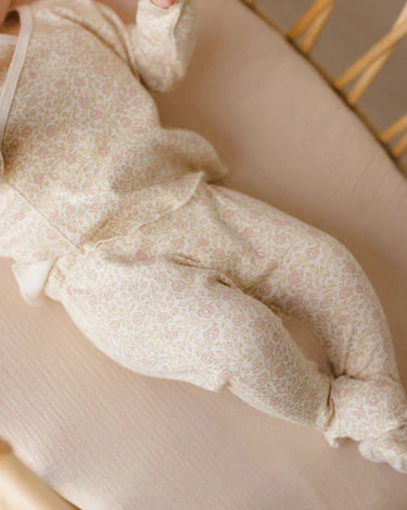 Wrap Top Footed Pant Set | Primrose