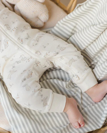 Bamboo Swaddle | Sage Stripe