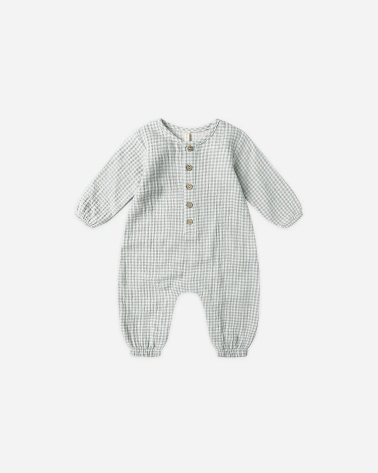 Woven Jumpsuit / Blue Gingham