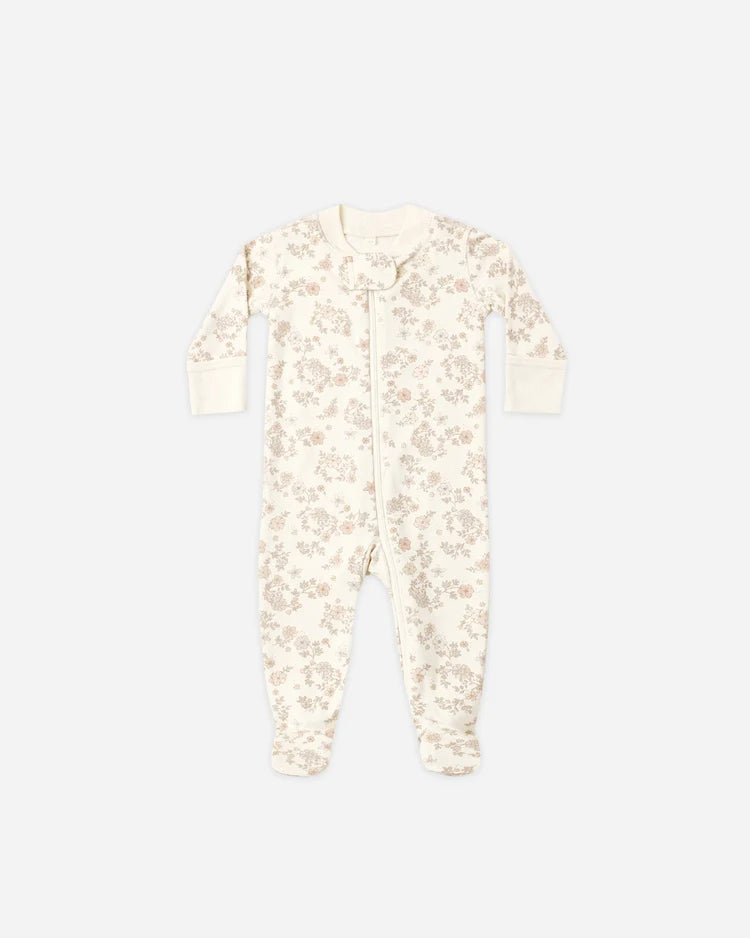 Long Sleeve Sleeper / Floral Vine
