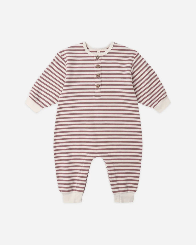 Relaxed Jumpsuit / Mulberry Stripe