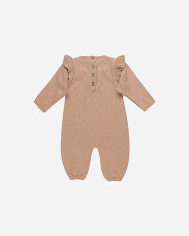 Mira Knit L/S Romper | Rose